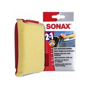 Sonax - Gąbka 2w1 do usuwania owadów oraz do usuwania pary z szyb 426100