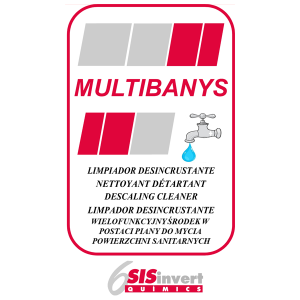 6SISinvert - MULTIBANYS Produkt w postaci piany do bieżącego mycia powierzchni sanitarnych 1L