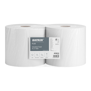 KATRIN PLUS - ręcznik papierowy przemysłowy rolka XL 1000 listków, 2-warstwowy 453815